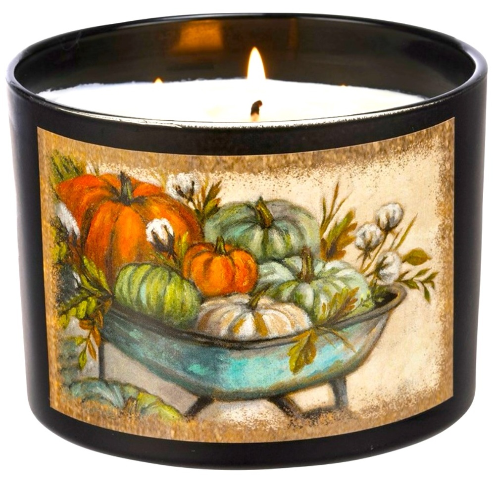 *Wheelbarrow Fall Jar Candle Pumpkin Spice
